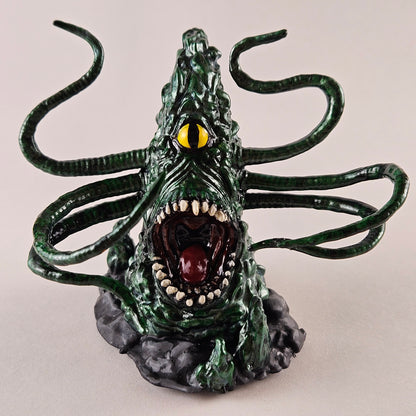 Emerald Green Roper Miniature: Dnd, D&D, TTRPG Artist Painted Monster Model