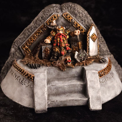 Dwarf King Miniature: Dnd, D&D, TTRPG Artist Painted Gaming Model