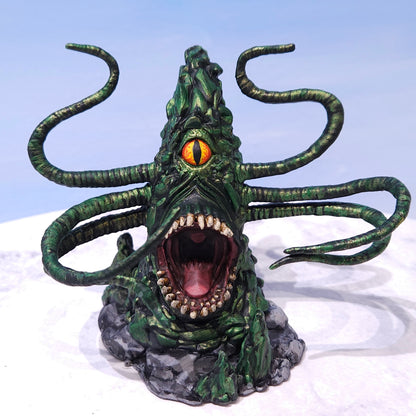 Emerald Green Roper Miniature: Dnd, D&D, TTRPG Artist Painted Monster Model